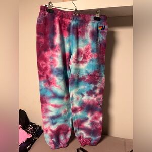 Aviator Nation Tie Dye Sweatpants size L